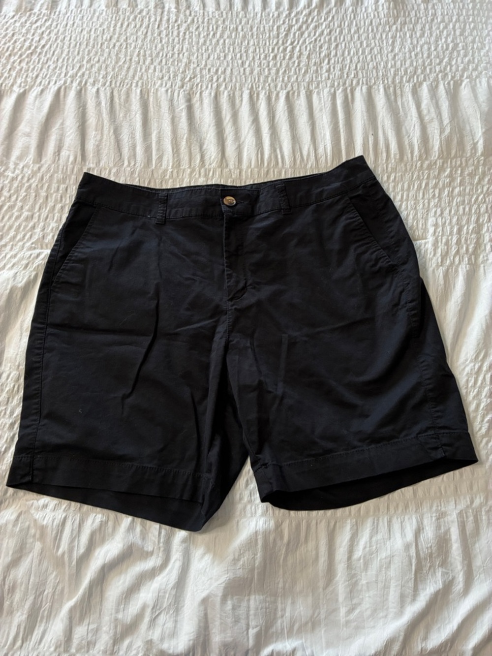 Old Navy High-Rise Black Chino Shorts